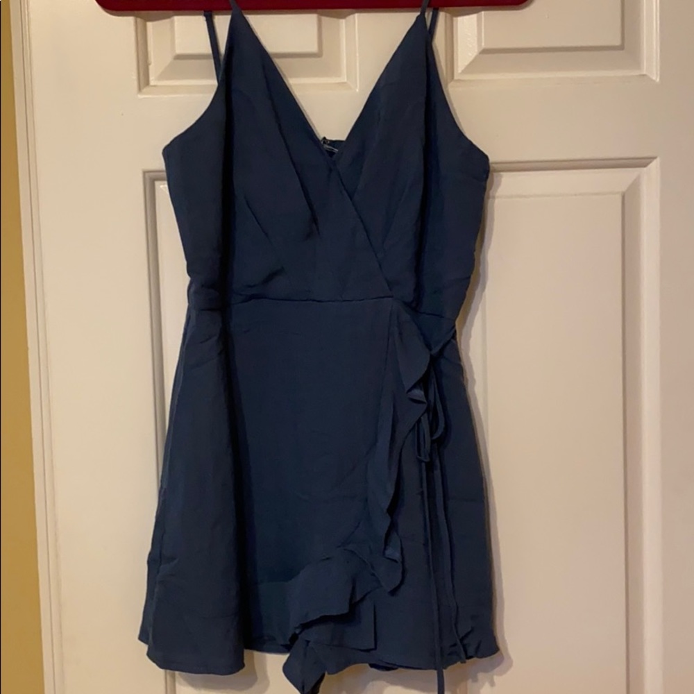She + Sky blue romper